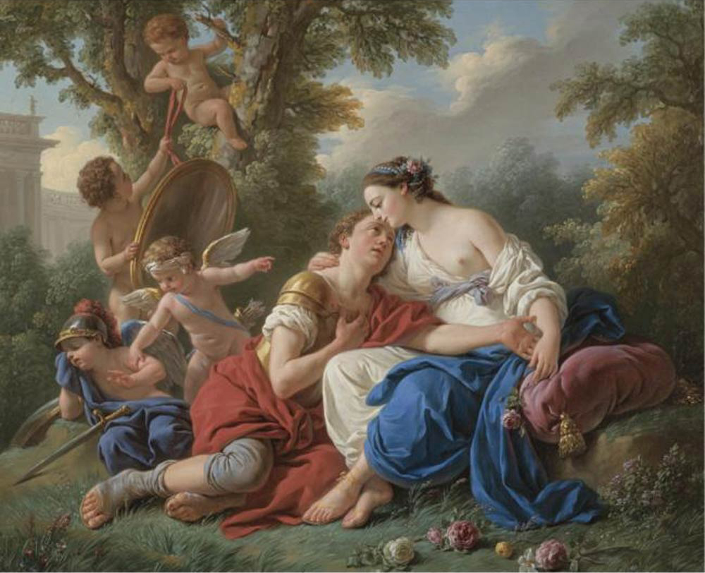 Rinaldo And Armida by Louis Jean Francois Lagrenee